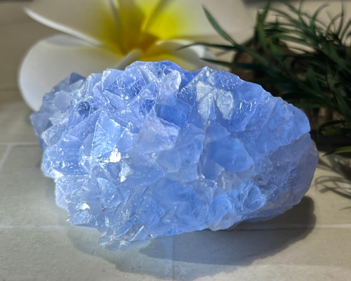 チベット産　ブルー　パープル　フローライト　クラスター　蛍石　ラフストーン　原石 チベット産✨ ブルー フローライト クラスター 蛍石 ラフ