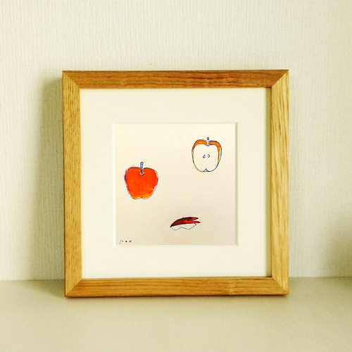 水彩画 木製額縁