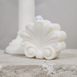 Retro Shell Relief Candle 2枚目の画像