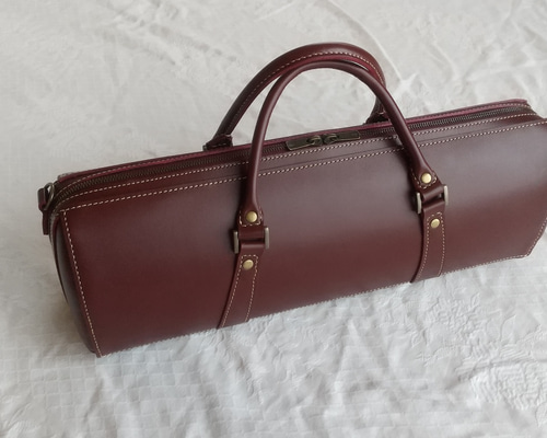 革製フルートケースカバー　ショルダーバッグ　フルートバッグ　エルメス革使用 0ae8f7f4a947e62b4d101986f6abf8