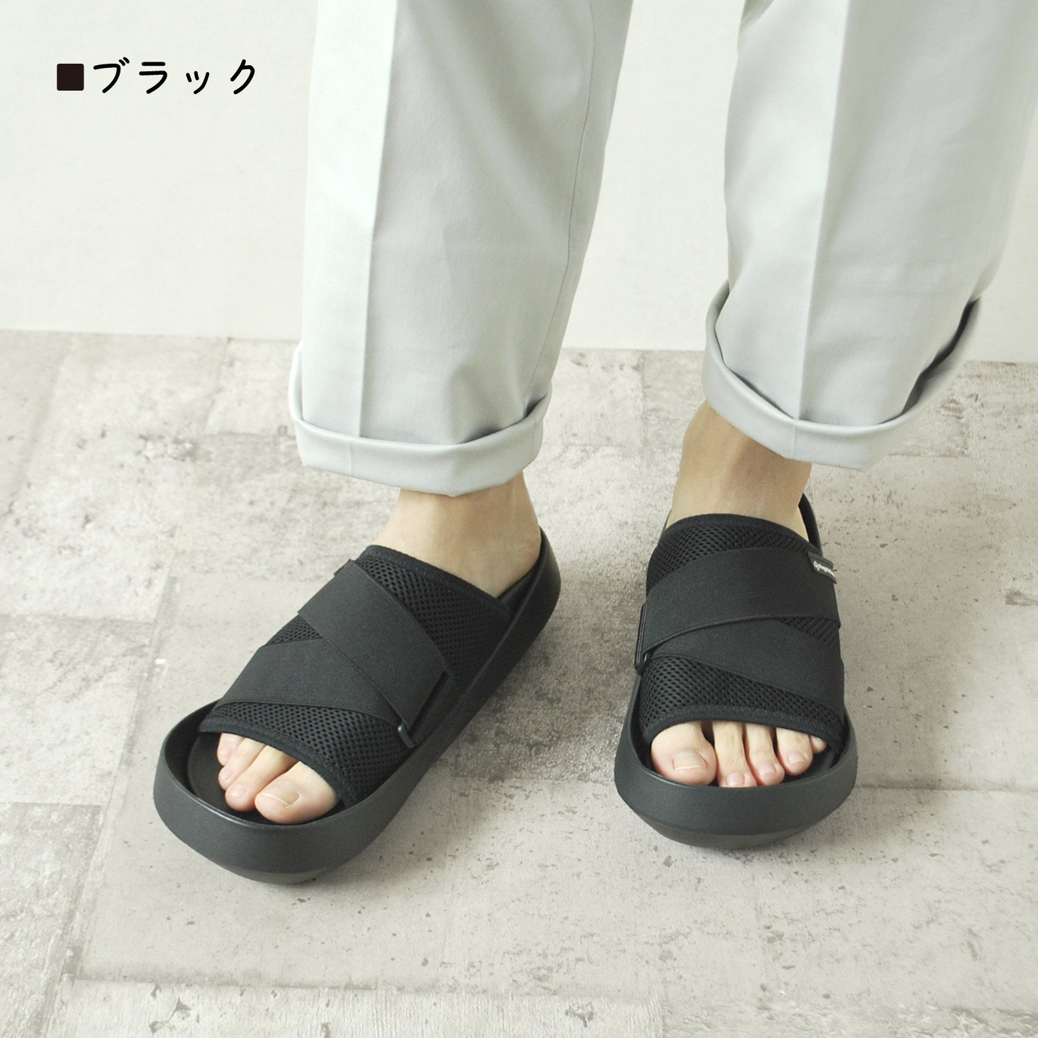軽量メッシュカバーサンダル メンズ エッジウェーブ RegettaCanoe -リゲッタカヌー- CJEW-7605