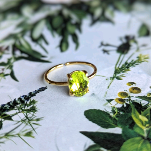 18Kgp/SV925 ペリドット Citrus Green Peridot 爽やかシトラスフリー