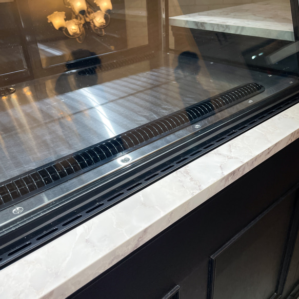 ケーキ屋さん向け冷蔵ショーケース埋込みレジカウンターW2100 スイーツ店向けショーケースカウンター オーダーメイド家具 