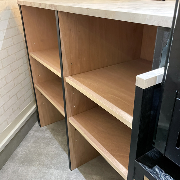 ケーキ屋さん向け冷蔵ショーケース埋込みレジカウンターW2100 スイーツ店向けショーケースカウンター オーダーメイド家具 