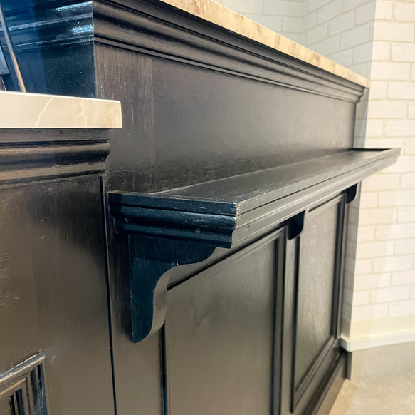 ケーキ屋さん向け冷蔵ショーケース埋込みレジカウンターW2100 スイーツ店向けショーケースカウンター オーダーメイド家具 