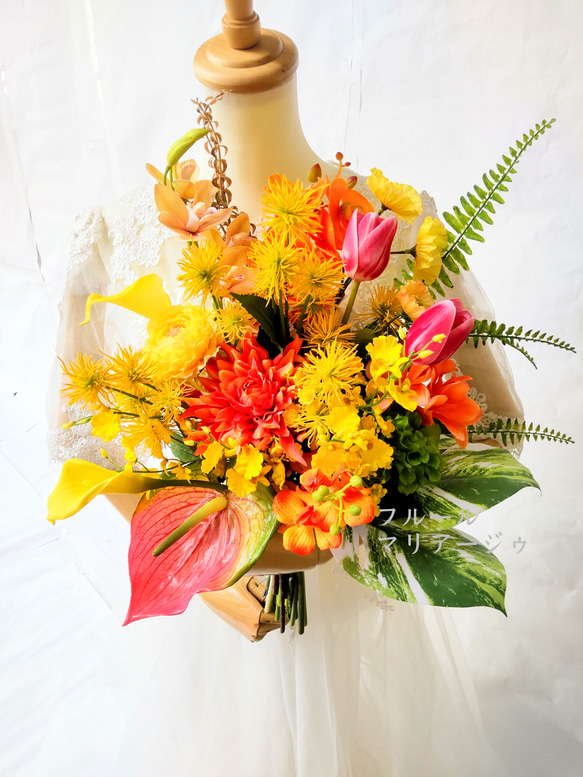 8月31日までセール！✨ トロピカルブーケ ウェディングブーケ クラッチ  