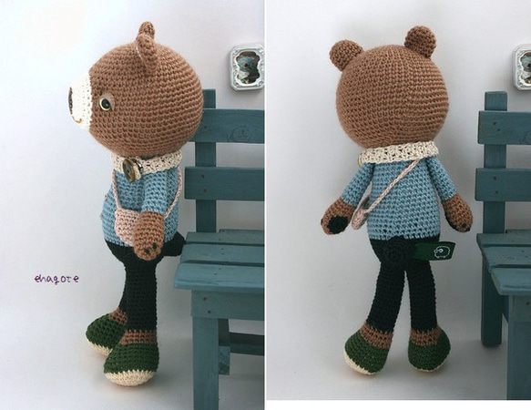 no.2305　Brown Bear　(茶色のくま) 3枚目の画像