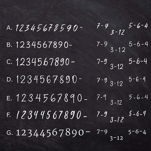 番地・番号対応！数字カッティングシートステッカー 横15✖️4cm 表札