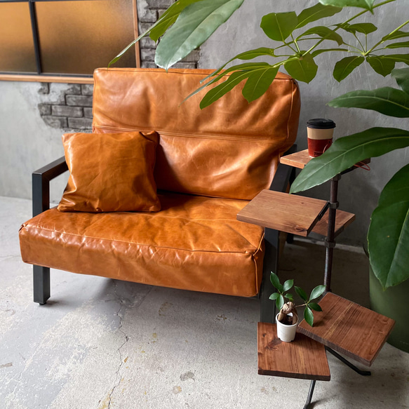 ＼送料無料／[EMP Sofa 1.5Seater]レザーソファ 1.5人掛け アイアン家具 無垢材ソファ‐53_l‐ EMP Sofa 5Seater 5人掛け アイアン家具 or アイアン