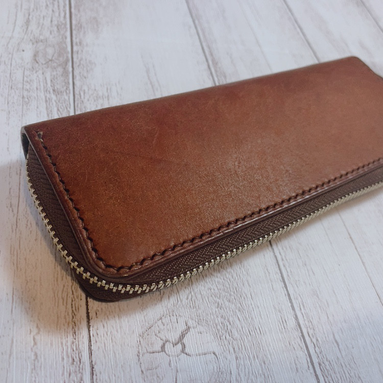 マルゴーレザー 本革 アウトレット　ラウンドファスナーペンケース&ノートカバー