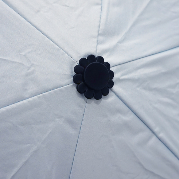 UVカット 折畳 竹傘 イルカ スカイブルー 通学 置き傘 紫外線99.9%カット 晴雨兼用 DRiF 日傘 雨傘 11枚目の画像