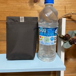 小型犬用　ナイロンオックス生地の消臭マナーポーチ　ダークブラウン 5枚目の画像