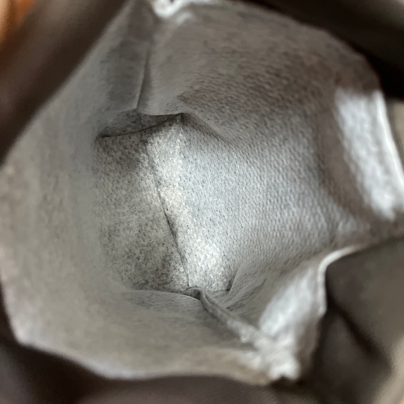 小型犬用　ナイロンオックス生地の消臭マナーポーチ　ダークブラウン 4枚目の画像