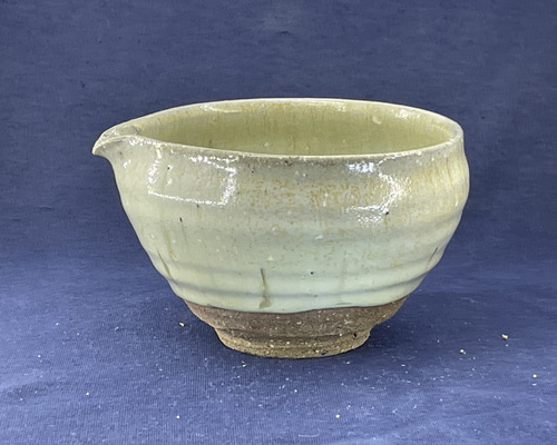 258 斑唐津平田ぐい呑　唐津焼　ぐい呑　陶器　酒器 唐津焼 斑唐津 片口 酒器 CR-4 おちょこ・ぐい呑み・徳利 陶房まつお