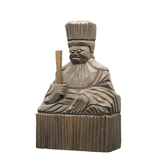 閻魔大王（15cm em4331）仏像 円空仏 摸刻 木彫 彫刻 円空工房クリーマ