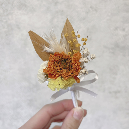 ブーケ＆ブートニア【No.114】ドライフラワー ドライフラワーブーケ