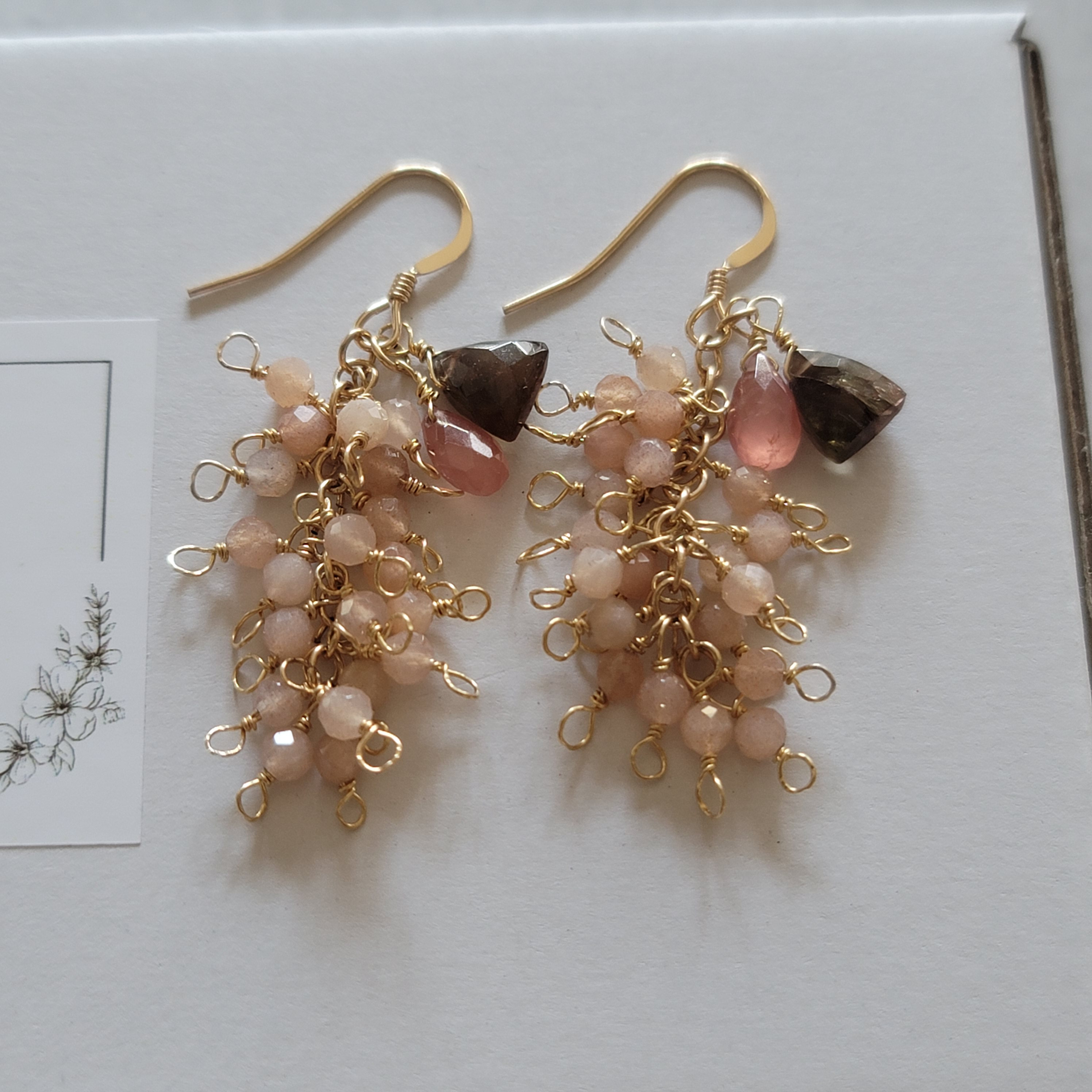 HEART MOON PIERCED EARRINGS(2JP0964)K10 ピアス｜スター