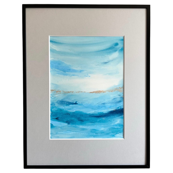 SAPPHIRE - インテリア　アート　抽象画 　現代アート　シルバー　ゴールド　ブルー　ネイビー　紫　モダン　シック SAPPHIRE