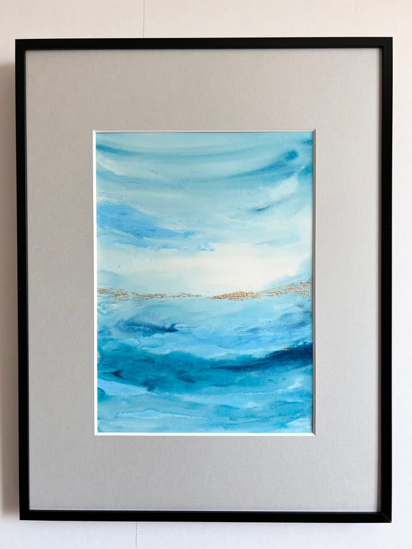 SAPPHIRE - インテリア　アート　抽象画 　現代アート　シルバー　ゴールド　ブルー　ネイビー　紫　モダン　シック SAPPHIRE