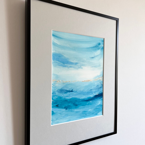 SAPPHIRE - インテリア アート 抽象画 現代アート シルバー ゴールド