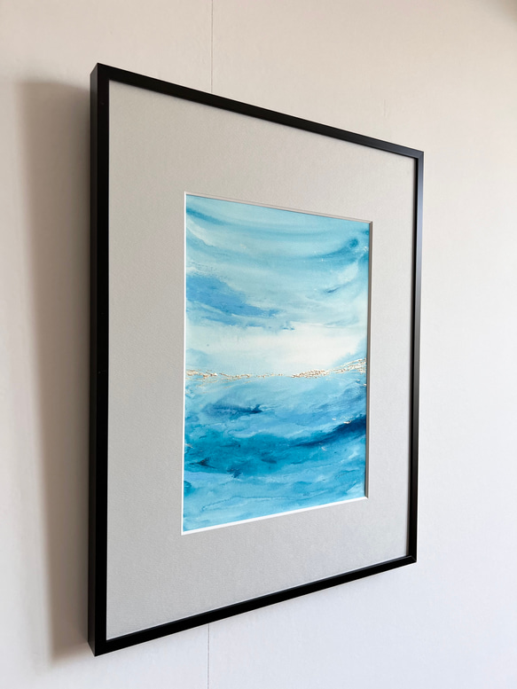 SAPPHIRE - インテリア　アート　抽象画 　現代アート　シルバー　ゴールド　ブルー　ネイビー　紫　モダン　シック SAPPHIRE