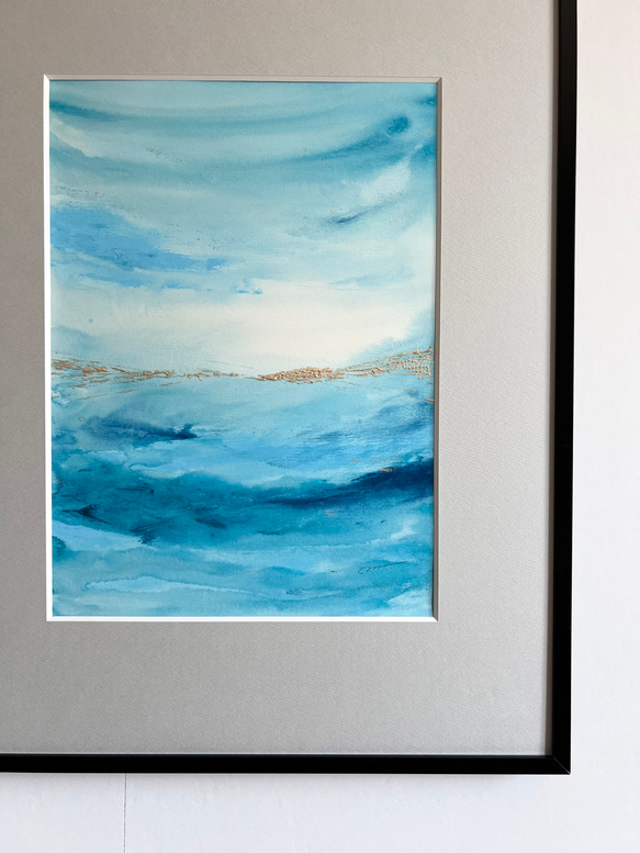 SAPPHIRE - インテリア　アート　抽象画 　現代アート　シルバー　ゴールド　ブルー　ネイビー　紫　モダン　シック SAPPHIRE