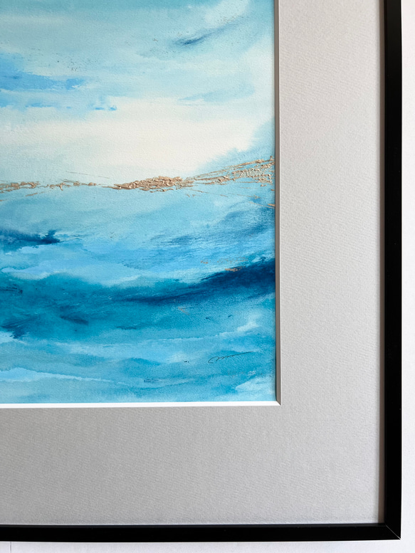 SAPPHIRE - インテリア　アート　抽象画 　現代アート　シルバー　ゴールド　ブルー　ネイビー　紫　モダン　シック SAPPHIRE