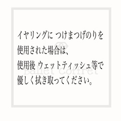 ダブル　オーバル　Ver.1（クリア・シルバー） イヤリング　ピアス　バレエ 10枚目の画像