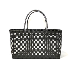 minazz　　プラカゴ 受注制作】プラカゴ 千鳥格子 白×赤 - MONA'S GALLERY | minne