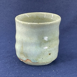 青斑唐津ぐい呑　唐津焼　ぐい呑　焼き物　陶器　酒器　陶芸 斑絵唐津ぐい呑 唐津焼 ぐい呑 焼き物 陶器 酒器 陶芸 青斑唐津