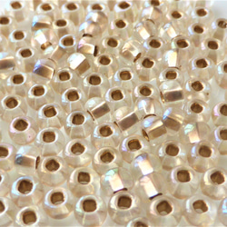 10 克 3 毫米透明極光金捷克種子珠 第2張的照片