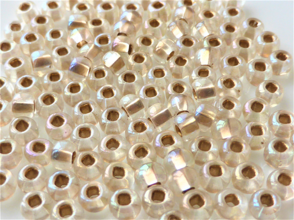 10 克 3 毫米透明極光金捷克種子珠 第2張的照片