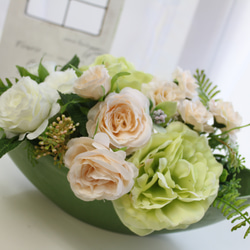 オメガ様オーダーページ　ハンドメイドしめ縄２点　仏花バラ　一合升フラワーアレンジ オメガ様オーダーページ ハンドメイドしめ縄2点 仏花バラ 一合