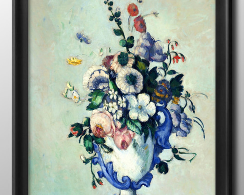 13371□ポスター 絵画 A3サイズ『ポール・セザンヌ ロココの花瓶