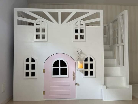 犬用　2階建て北欧テイストハウス（大型犬用） 