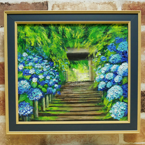 油絵 絵画 【アジサイの花】 油絵 絵画 【アジサイの花】 | HIROSHI1990