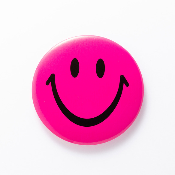 スマイル【ピンク】缶バッジ 缶バッチ【5.5cm】smile ピンバッチ スマイル【ピンク】缶バッジ 缶バッチ【5.5cm】smile ピンバッチ