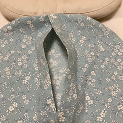 ベビー用ドーナツ枕 替カバー 洗い替え 枕カバー 替えカバー 小花 ブルー エスメラルダ 2枚目の画像