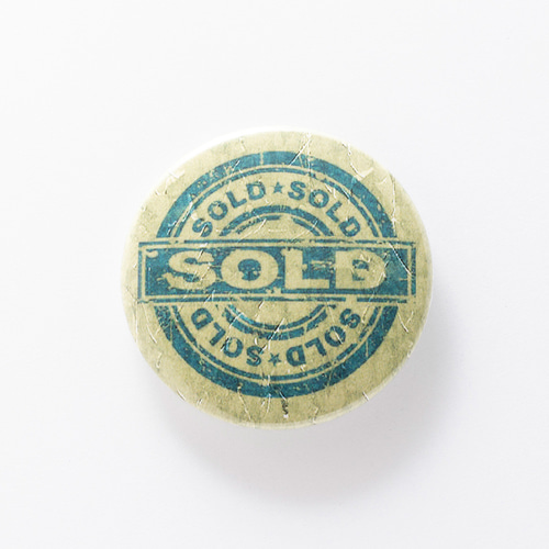 ヴィンテージ風 「SOLD」 缶バッジ 缶バッチ【3.5cm】レトロ ヴィンテージ風 「SOLD」 缶バッジ 缶バッチ【3.5cm】レトロ