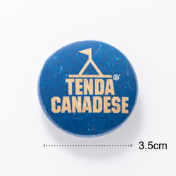 ヴィンテージ風 「TENDA CANADESE」 缶バッジ 缶バッチ【3.5cm】レトロ 3枚目の画像