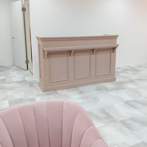 美容室ミニカウンター(W900ピンクベージュ) ネイルサロンレジ 美容室ミニカウンター(W900ピンクベージュ) ネイルサロンレジ
