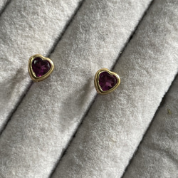 Grape Heart ... Rhodolite Garnet 14kgf 4枚目の画像