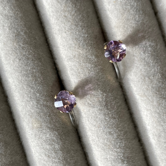 Classy  ... pink Amethyst 14kgf 6枚目の画像