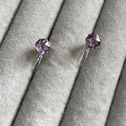イヤリング・ノンホールピアス Classy ... pink Amethyst 14kgf Classy  pink Amethyst 14kgf イヤリング・ノンホールピアス