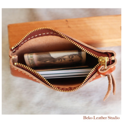 ロンドン兵隊さん革小銭入れ/カードケース/mokumaさんデザイン 2枚目の画像