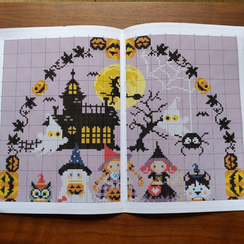 送料無料】☆楽しいハロウィン14ct☆クロスステッチ刺繍キット