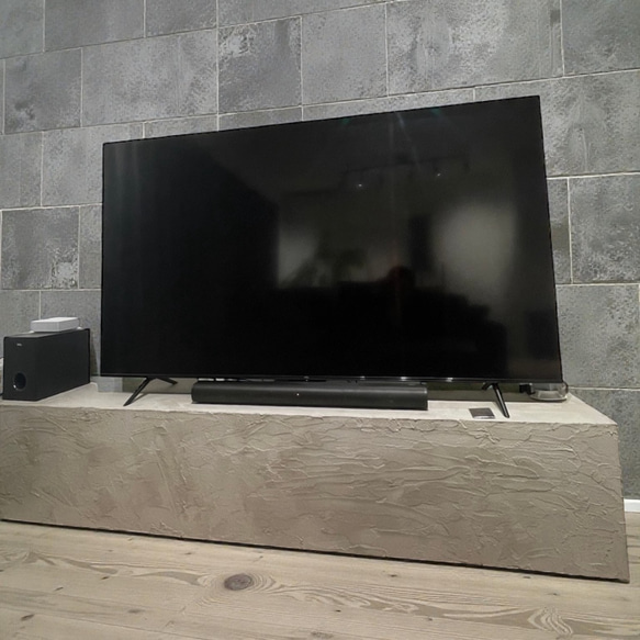 コテむら】モルタルテレビボード テレビ台・テレビボード tumugu-kobo