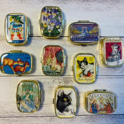 〔ピルケース〕おしゃれでかわいい！持ち運びしやすい外国切手のケース（フィンランド　すみれ）ラッピング無料！プレゼントにも 17枚目の画像