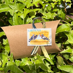 〔ピルケース〕おしゃれでかわいい！持ち運びしやすい外国切手のケース（フィンランド　すみれ）ラッピング無料！プレゼントにも 15枚目の画像