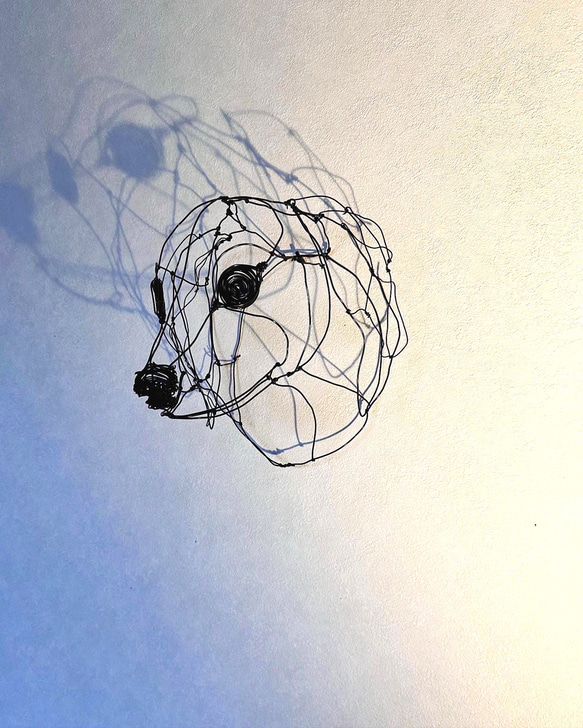 ダックスフンドの立体ワイヤーアート 4枚目の画像